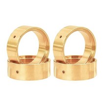 FACCNOY 4pcs 무거운 황동 평형추 휠허브 휠링 클램프 링 FMS 124 파워 웨건 FCX24 RC 크롤러 자동차 모델 업그레이드 부품