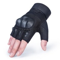 남녀공용 터치스크린 오토바이 라이딩 장갑 너클 보호 전체 손가락 장갑 여름, Fingerless Black+XL