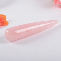 괄사마사지기 마사지스틱 마사지괄사 마사지 천연 석재 괄사 도구 경혈 펜 다이얼링 경락 건강 관리 바디 얼굴 셀프 힐링, rose quartz