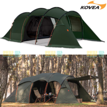 코베아 고스트 플러스 카키 텐트 거실형 대형 리빙쉘 캠핑 4 5 6 인용 터널형 감성 차박