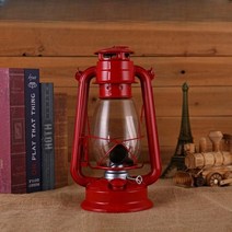 캠핑 랜턴 레트로 집들이선물 텐트밖은유럽무드등 호롱불 작업등 캠핑등 호즈키 소품, 레드(33cm)