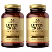 Solgar Lutein 솔가 루테인 20MG 60정 소프트젤 2개