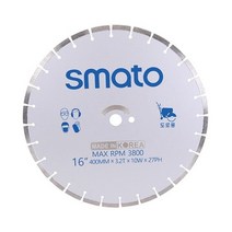 스마토 도로커팅용 마른날 16in 콘크리트/아스팔트 절단용.