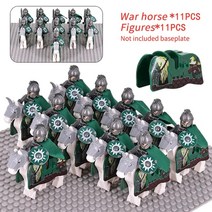 레고 호환 블럭 MOC 중세 로한 기사 군인 가드 육군 lotr 무심한 액션 피규어 미니 벽돌 빌딩 블록 선물용 DIY 완구, 35 Stytle 35