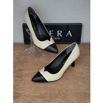 세라 세라 (2Color) VIVA SCA 데일리 배색콤비 장식 포인트 펌프스 (7cm) V22P501 (P002229341)