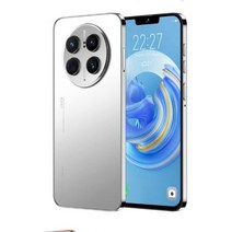 [해외] 언락폰 자급제폰 Unlocked Dual SIM Smart Phone with 7.3 Inch Screen and Android 12 Mobile, Silver, one option, 실버