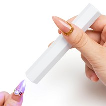 Sun & Beam Nails 네일 라이트 핸디 충전식 LED & UV 경화 라이트 젤 네일 레진 탑 코트 대응 셀프 네일 휴대 속건 2 계단 타이머 (화이트)