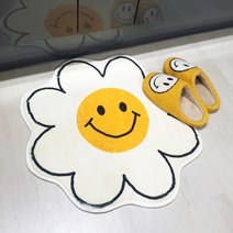 데이지러그 스마일러그 꽃 러그 40cm 60cm 80cm