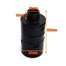 자동차흡기 호환부품 25mm 에어 디젤 주차 히터 흡입 필터 소음기 파이프 3 타입 적합 Webasto Eberspacher 블랙, Type B