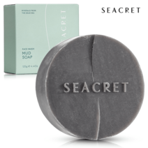 시크릿 사해소금 미네랄 오일컨트롤 머드 비누 125g, 씨크렛 머드 비누 바