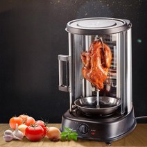 자동 회전 바베큐기계 케밥머신 그릴 구이 통닭 오븐, 실버 21L(4가지 그릴 제공)