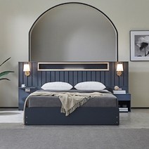 베디스 (쿠션 증정 이벤트)베디스 모나코 편백나무 호텔식침대 프레임 슈퍼싱글(SS) + 선반패널 1개, 진그레이