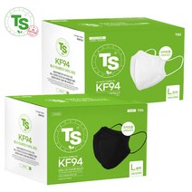 TS티에스 가드 황사마스크 대형 화이트 1매입 x 50개 2D 새부리형 KF94, 1개입