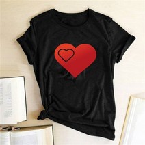 시밀러룩 커플 웨딩촬영커플룩 남자 친구와 여자 친구를위한 커플 t 셔츠 사랑 짧은 소매 달콤한 티 셔츠 femme 발렌타인 데이 탑 여성 의류
