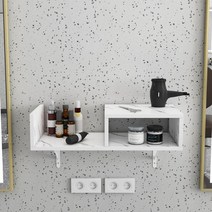 미용실 수건장 서랍장 선반 미니 침대틈새 조립식 다용도 모듈 틈새 이발소 3단 좁은 낮은 수납장 폭좁은, 옵션1, 70x30x15cm, 1 화이트