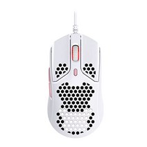 하이퍼엑스 게이밍 마우스 콘프로 오울아이 롤 서든어택 스타크래프트 4P5D8AA, Wired, 흰색과 분홍색