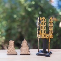 아트박스/퍼즐이야기 3D입체퍼즐 나무퍼즐 신라금관 천마총 만들기, 단품, 옵션선택:본품