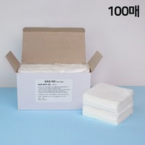 일회용 해면 100매 친환경 에코박스 클렌징 세안 에스테틱 피부과, 100개