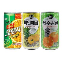 오렌지주스 파인애플주스 제주감귤주스 각30캔 총90캔 미니캔 업소용 노래방 모텔 펜션 음료