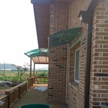 캐노픽스 1000x2000 처마차양 비가림 비막이 상가캐노피 가림막시설 비가림막 어닝 렉산, 렉산_그린/브라켓_그레이/파이프_그레이