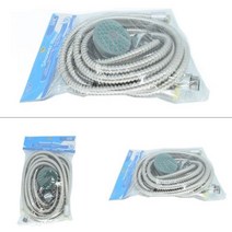 5M 교체용 샤워기 줄 세트 샤워 호스 꼬임방지 스텐 호수 욕실 목욕탕 모텔 호텔, 기본