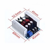 음식물처리기 분쇄기 DC 300W 20A CC CV 정전류 가변 스텝 다운 컨버터 전압 벅 소스 모듈, 한개옵션0