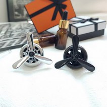 카로이스 송풍구 프로펠러방향제 벤츠방향제 차향제, 블랙_클린코튼