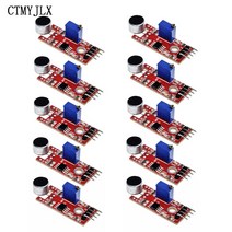 OASI 10pcs KY-037 4pin 음성/사운드/감지 센서 모듈 마이크 송신기 스마트 로봇 arduino DIY 키트