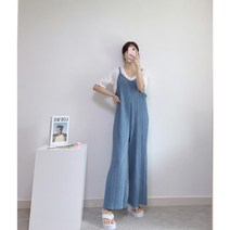 (기획특가) 빅사이즈 임부복 77가능 나시 플리츠 점프수트