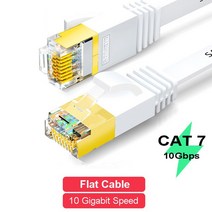 네트워크 모니터링 테스트기 Samzhe-이더넷 케이블 Cat7 랜 UTP CAT 7 RJ 45 네트워크 RJ45 인터넷 모뎀 라우터 케이블용 패치 코드, 07 CAT 7 Fat White, 07 8m