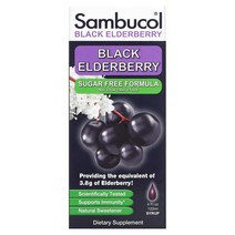 삼부콜 Sambucol 블랙 엘더베리 시럽 무설탕 포뮬러 120ml