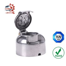 컨테이너 트레일러 수송 AOHEWEI 7 핀 Towbar 소켓 금속 알루미늄 합금 견인 12V 라운드 어댑터 자동차 조명 커넥터 보트 캐러밴