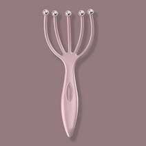 rakes for 두피 마사지 masazer do glowy 두피 마사지 스틸 볼 헤드 마사지 휴식 다섯 손가락 마사지 머리, 분홍색