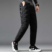 엘로아 패딩바지 기모바지 겨울바지 방한 패딩 조거팬츠