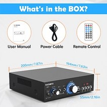 블루투스 HIFI 미니 앰프 스피커 파워 엠프 neohipo am01 av 전력 증폭기 2.0 채널 오디오 홈 시어터 증폭기 dc 12v 110v220v 지원 fm sd usb, 협력사, 오전01, 우리 플러그
