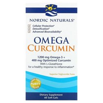 Nordic Naturals 오메가 커큐민 1 250mg 60정