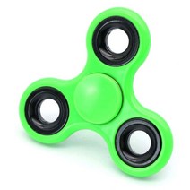 고급 피젯 무소음 큐브 스피너 어른 장난감 플라스틱 베어링 Tri-Spinner ABS 자폐증을위한 EDC 핸드 스피, 03 green