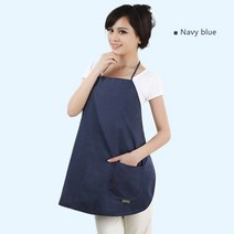 전자파 차단 앞치마 정품 안티 전자기 방사선 출산 금속 섬유 임신 중 매일 작업 컴퓨터 emf 차폐 의류, 네이비 블루, 한 사이즈
