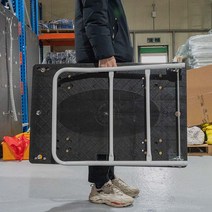 접이식카트기 이동식 운반 대차 무소음 구르마바퀴 구루마 수레 접이식 핸드카 끌차, 접이식 사각대차 PVC 바퀴, [610 x 910] 검정 특대형 대차 PVC