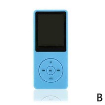 블루투스 MP3 레트로 감성 미니 mp3 플레이어 mp4 전자 책 녹음 펜 fm 라디오 충전 라인 헤드폰이있는 다기능 전자 메모리 카드 스피커, 푸른