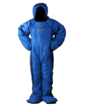 전신패딩 입는침낭 백패킹 에어리언 깔깔이 동계 캠핑, 블루 M