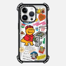 케이스티파이 아이폰 14 Pro 바운스 케이스 Cutest Pizza Boy Peri 퍼플, Black