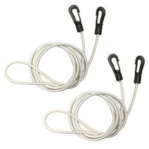 카누 카약 번지 쇼크 코드 후크 다운 로프 낚싯대 랜야드 패들 서핑 끈 테더 홀더, 2pc 흰색
