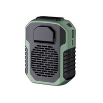 모자선풍기 넥선풍기 무선선풍기 목걸이 선풍기 6000ma 휴대용 허리 팬 usb 에어컨, 육군 녹색