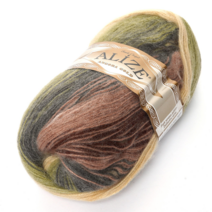 삼남뜨개실 알리제 앙고라 골드실 100g 울실 겨울실 털실 목도리실 뜨개실 10+1, 알리제 앙고라골드, 25 믹스 카키 1893