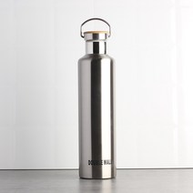 우드메탈 이중진공 보온병 1L 보냉보온 스텐 물병