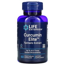 Life Extension Curcumin Elite Turmeric Extract 라이프 익스텐션 커큐민 엘리트 터메릭 추출물 60캡슐