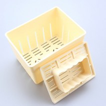 메주틀 나무 새로운 수제 두부 금형 치즈 천으로 만들기 DIY 플라스틱 프레스 주방 요리 도구 세트, 01 beige