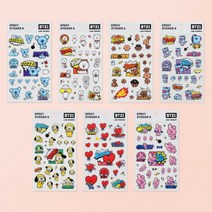 [정품]BT21 에폭시 스티커 A (재고할인), 타타