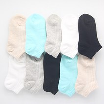 아동발목양말 남여공용10켤레 베이직골지무지 남아 여아